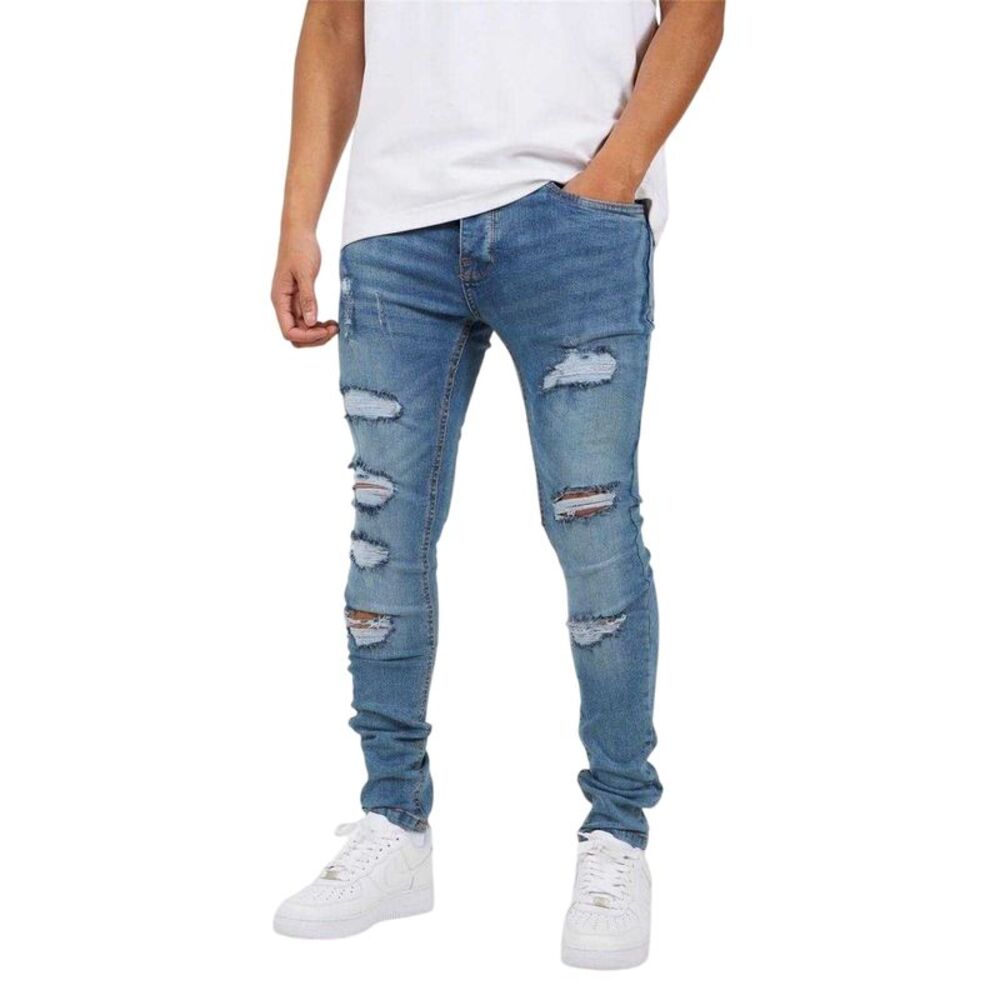 Brave Soul Mens Denim Skinny Jeans / Blue